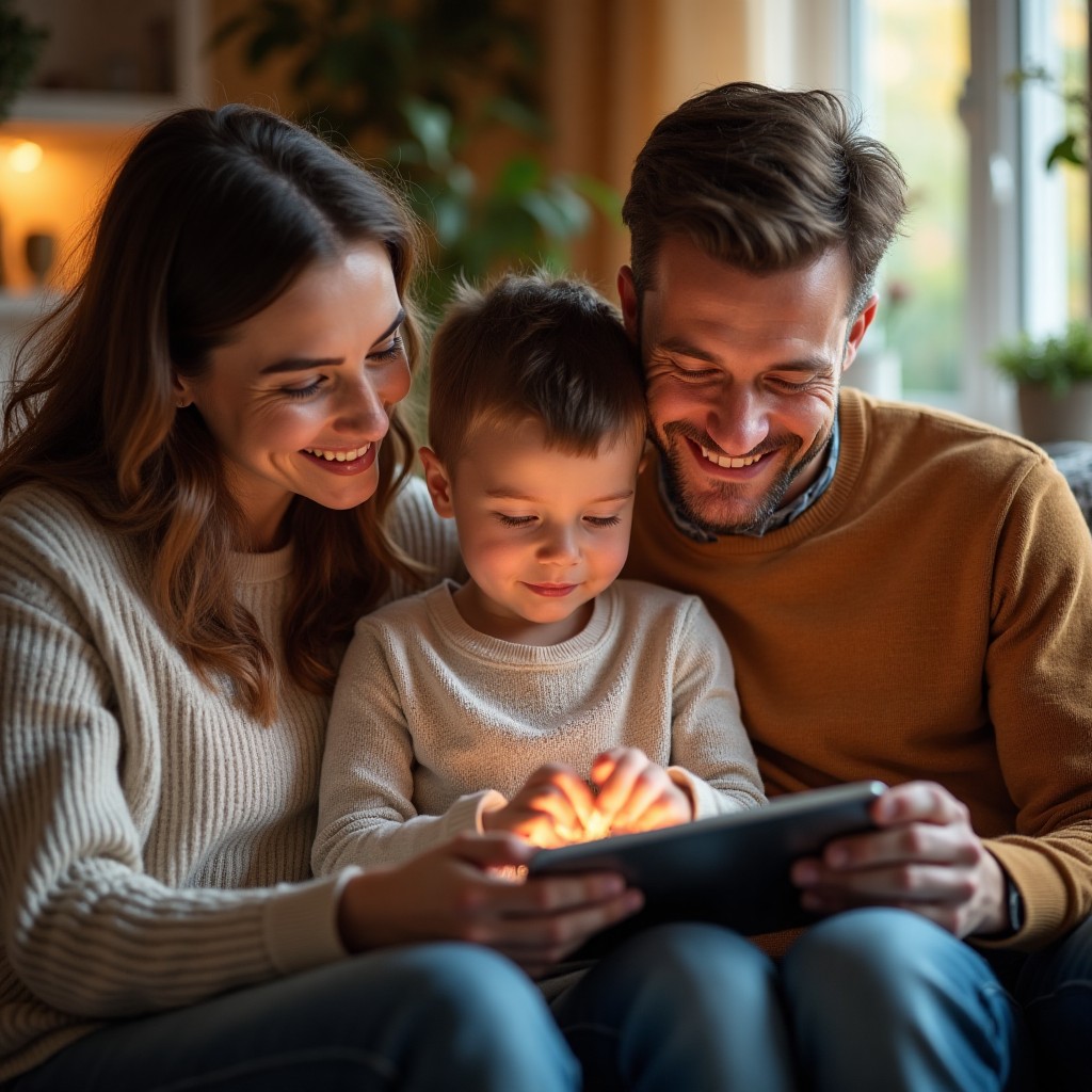 Family Enjoying reading of the Accessibly Policy Page