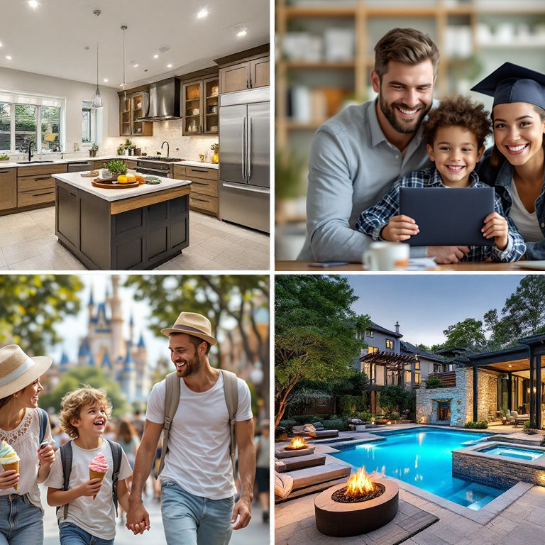 a_collage_with_A_modern,_luxurious_kitchen_with_sl-2